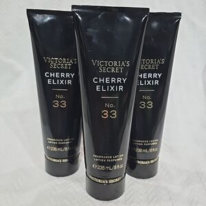 3 Victoria Secret cherry elixir fragrance lotion